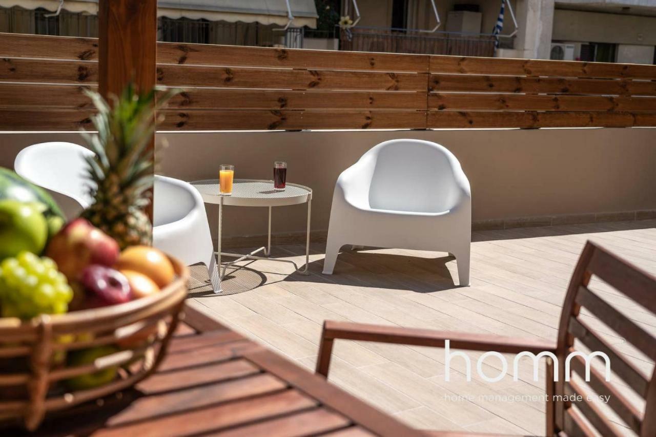 Nemeseos Ground Floor Homm Apartment With Roof Garden And Wading Pool Atenas Exterior foto
